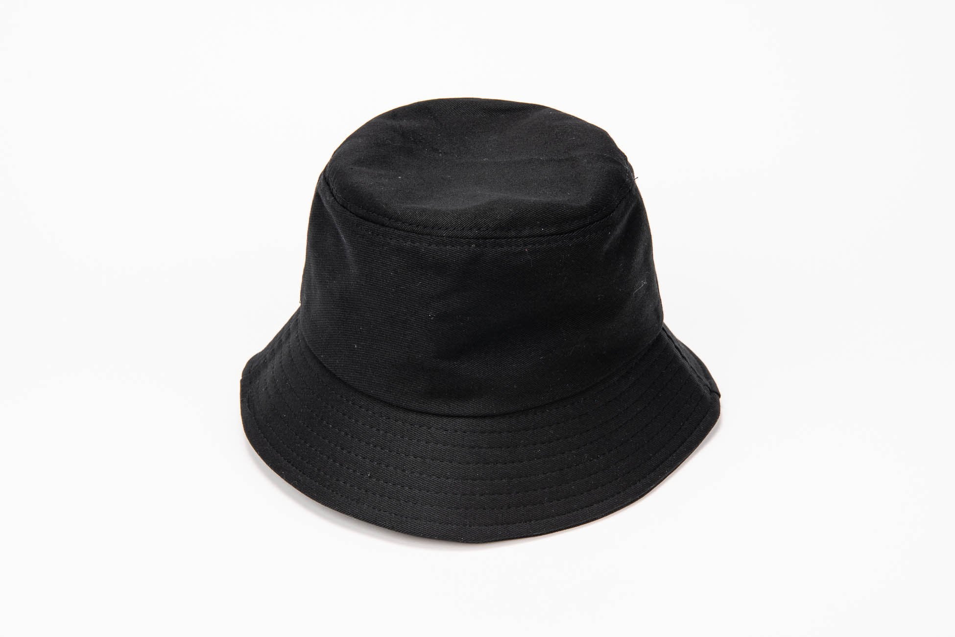 Black Bucket Hat w/ Black Patch