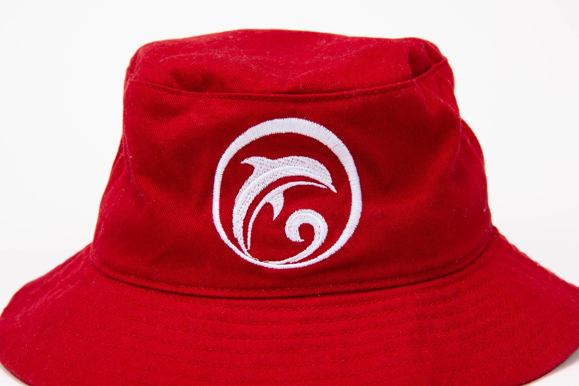 Red Bucket Hat w/ White Logo