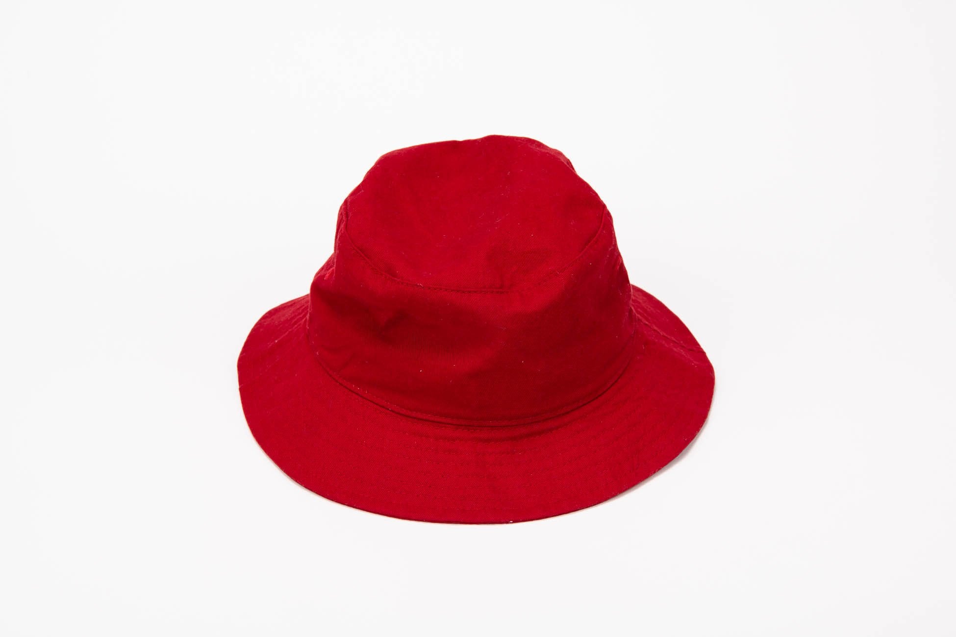 Red Bucket Hat w/ White Logo