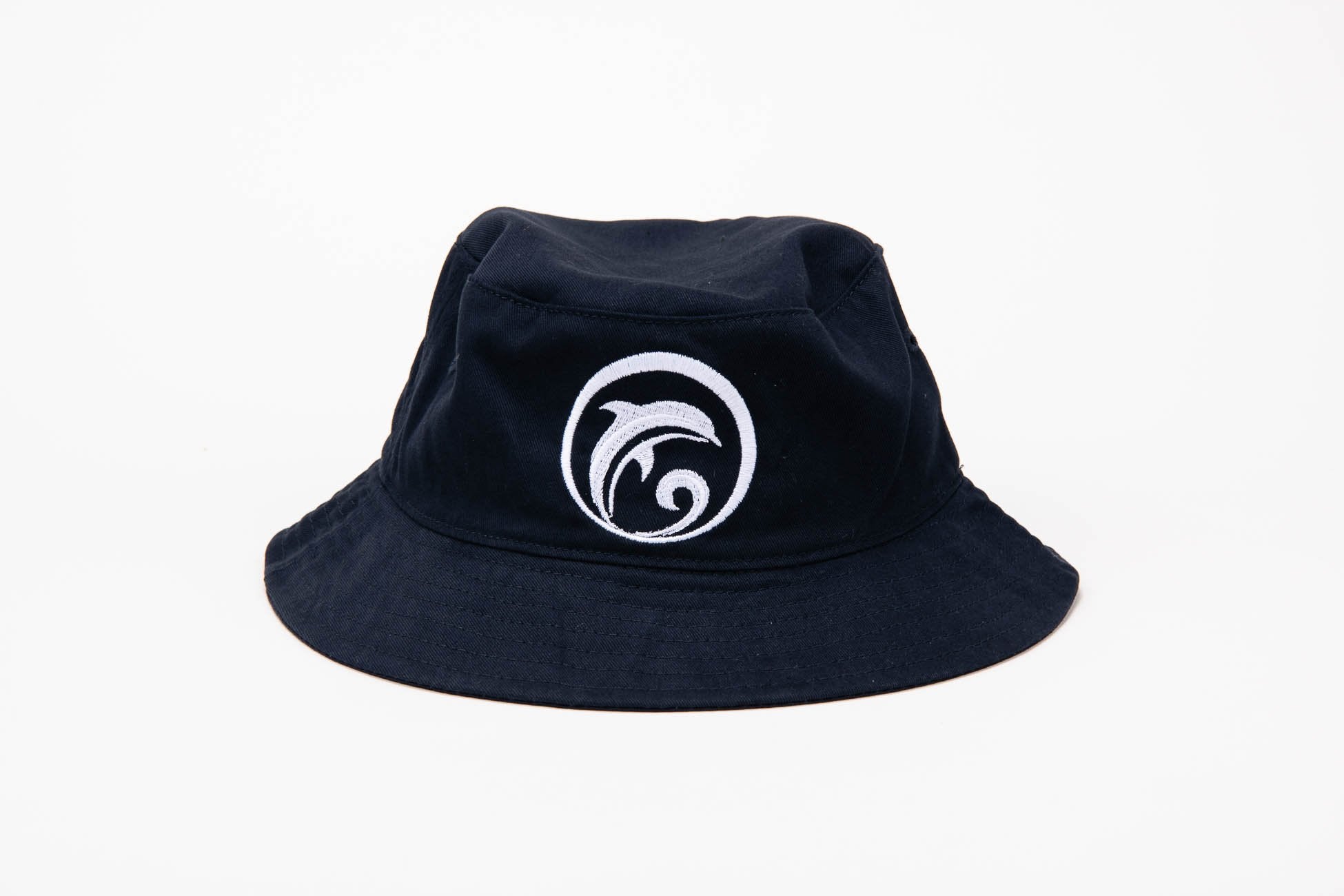 Navy Bucket Hat w/ White Logo